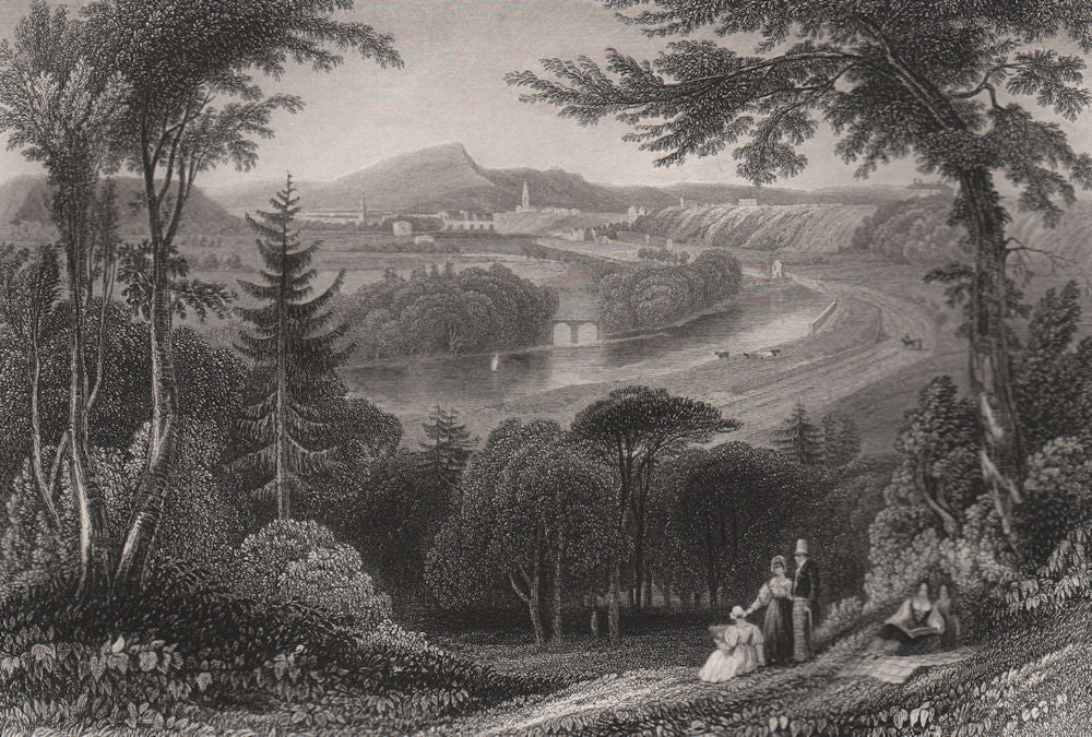Inverness. Scotland. PURSER c1840 old antique vintage print picture
